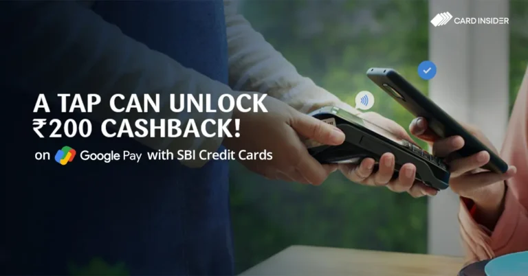 Google Pay Cashback Offer with SBI Credit Cards
