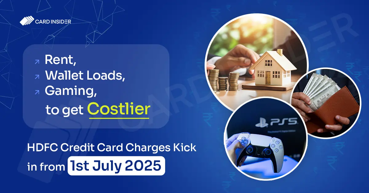 HDFC credit card charges July 2025