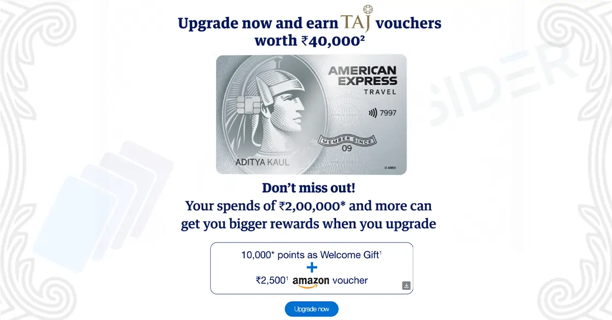 upgrade offers to the American Express Platinum Travel Credit Card